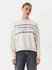New Balance Bluza Athletics Nautical Lobster WT51923 Beżowy Oversize. Brązowe bluzy New Balance, l, bez wzorów, z bawełny, bez kaptura. Za 219.99 zł.