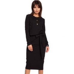 Sukienka w kolorze czarnym. Czarne sukienki Be Wear, l, bez wzorów, bez kołnierzyka, bez ramiączek, maxi. Za 149.95 zł.