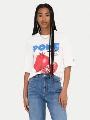 ONLY T-Shirt Phoebe 15351369 Biały Regular Fit. Białe t-shirty Only, xs, bez wzorów, z bawełny, bez kołnierzyka, bez ramiączek. Za 69.99 zł.