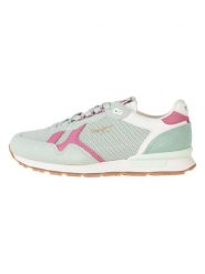 Pepe Jeans FOOTWEAR Sneakersy w kolorze zielono-różowym rozmiar: 39. Różowe trampki Pepe Jeans FOOTWEAR, bez wzorów, z jeansu, bez zapięcia. Za 140.53 zł.