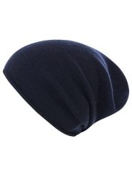 Zwillingsherz Kaszmirowa czapka beanie w kolorze granatowym rozmiar: onesize. Niebieskie czapki Zwillingsherz, bez wzorów, z kaszmiru. Za 189.29 zł.