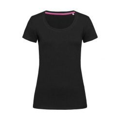 Rozciągliwa Koszulka Dla Kobiet. Czarne bluzki STEDMAN, xl, bez wzorów, sportowe, bez kołnierzyka, bez ramiączek. Za 70.99 zł.