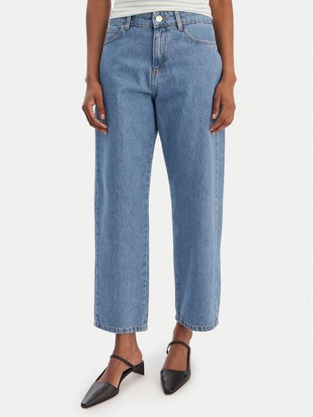 Marella Jeansy Agitare 2615181101 Niebieski Mom Fit. Niebieskie jeansy Marella, bez wzorów. Za 479.99 zł.