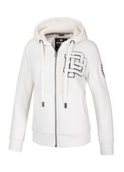 Bluza damska Pitbull rozpinana z kapturem Sherpa Ruffina. Białe bluzy PITBULL, m, z aplikacjami, z bawełny, z kapturem. Za 269.00 zł.