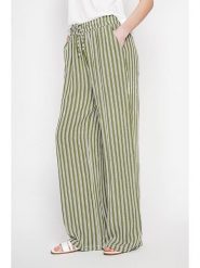 Le Jardin du Lin Spodnie w kolorze khaki rozmiar: 40. Brązowe spodnie materiałowe Le jardin du lin, bez wzorów, z materiału, z podwyższonym stanem. Za 100.99 zł.