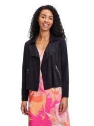 Vera Mont Kurtka przejściowa w kolorze czarnym rozmiar: 44. Czarne kurtki Vera Mont, bez wzorów, bez kaptura. Za 173.99 zł.