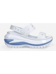 Crocs Sandały "Mega Crush" w kolorze błękitnym rozmiar: 42/43. Niebieskie sandały Crocs, bez wzorów, z otwartym noskiem, bez obcasa, na koturnie, bez zapięcia. Za 193.45 zł.