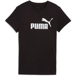 Koszulka damska PUMA ESS No. 1 Logo Tee. Czarne bluzki Puma, m, bez wzorów, sportowe, bez kołnierzyka, bez ramiączek. Za 74.99 zł.