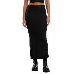 Spódnica Maxi Z Wysokim Rozcięciem Dla Kobiet. Czarne spódnice Urban Classics, xs, bez wzorów, maxi. Za 64.99 zł.