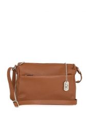 Anna Morellini Skórzana torebka "Orlanda" w kolorze karmelowym - 29 x 23 x 12 cm rozmiar: onesize. Brązowe torby na ramię Anna Morellini, bez wzorów, z materiału, na ramię, bez dodatków. Za 260.99 zł.