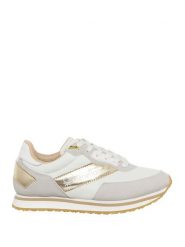 Benetton Sneakersy w kolorze biało-szaro-złotym rozmiar: 38. Białe trampki Benetton, bez wzorów, bez zapięcia. Za 145.26 zł.