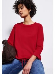 Street One Bluza w kolorze czerwonym rozmiar: 36. Czerwone bluzy Street One, bez wzorów, bez kaptura. Za 118.84 zł.