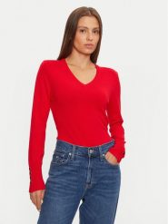 Brave Soul Sweter LK-248IVYB Czerwony Regular Fit. Czerwone swetry Brave Soul, xs, bez wzorów, z syntetyku, bez ramiączek. Za 39.99 zł.