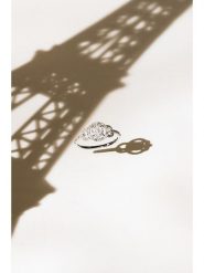 CARATELLI Złoty pierścionek "Infini" z diamentami rozmiar: 50. Szare pierścionki CARATELLI, z diamentem, złote. Za 1,383.71 zł.