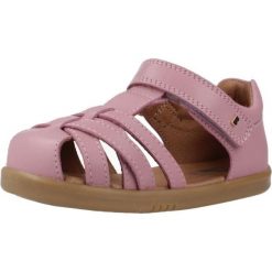 Sandały BOBUX CROSS JUMP Rose. Czerwone sandały BOBUX, bez wzorów, ze skóry, sportowe, bez obcasa, bez zapięcia. Za 271.99 zł.