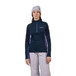 Kurtka narciarska 1/4 Zip damska Rossignol Blackside MIX. Niebieskie kurtki narciarskie Rossignol, bez wzorów, bez kaptura, narciarskie. Za 543.50 zł.