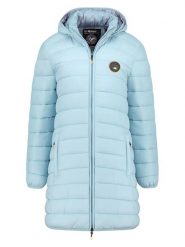 Geographical Norway Płaszcz pikowany "Atikamap" w kolorze błękitnym rozmiar: XXL. Niebieskie płaszcze Geographical Norway, xxl, bez wzorów, bez kaptura. Za 167.67 zł.