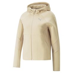 Bluza Sportowa Damska Puma Evostripe Fz. Brązowe bluzy Puma, xs, bez wzorów, bez kaptura. Za 222.99 zł.