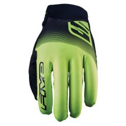 Rękawice XR-PRO - CZARNE/FLUO-ŻÓŁTE - XXL/12. Czarne rękawiczki FIVE GLOVES, bez wzorów, ze skóry, sportowe. Za 134.00 zł.
