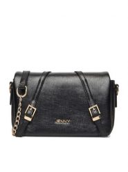 JENNY Torebka C-JNY-M-011-08 Czarny. Czarne listonoszki Jenny, bez wzorów, z materiału, bez dodatków. Za 119.99 zł.