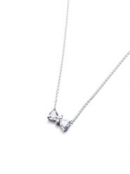 Pandora Srebrny naszyjnik z elementem ozdobnym - dł. 45 cm rozmiar: onesize. Szare naszyjniki Pandora, z cyrkonią, srebrne. Za 295.66 zł.