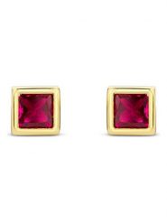 Revoni Złote kolczyki-wkrętki z rubinami rozmiar: onesize. Różowe kolczyki Revoni, z rubinem, złote. Za 384.83 zł.