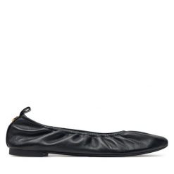 Baleriny Tory Burch. Czarne baleriny Tory Burch, bez wzorów, bez obcasa. Za 839.99 zł.