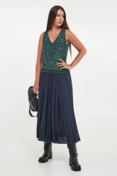 Top damski z cekinami Milord WEEKEND MAX MARA. Topy Weekend Max Mara, m, bez wzorów, bez kołnierzyka, bez ramiączek. Za 889.00 zł.