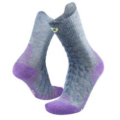 Damskie skarpety trekkingowe UltraCool Linen Socks. Fioletowe skarpety THERM-IC, bez wzorów, z elastanu. Za 89.00 zł.