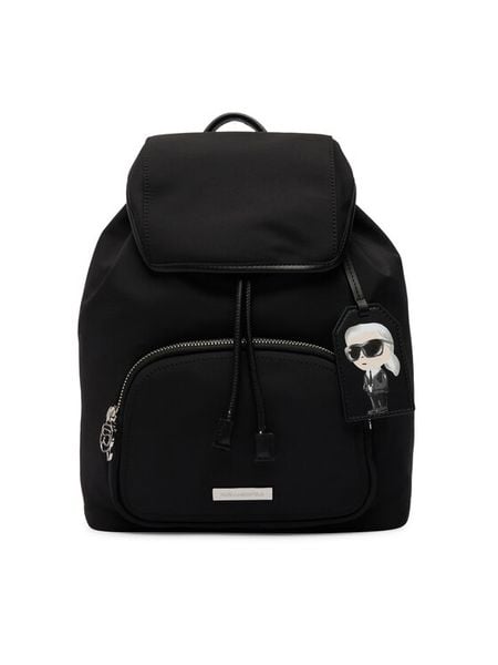 KARL LAGERFELD Plecak B3W30127 Czarny. Czarne plecaki KARL LAGERFELD, bez wzorów, z materiału. Za 849.99 zł.