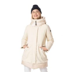 Płaszcz zimowy damski Rossignol Stretch Flat Parka. Brązowe parki Rossignol, na jesień, l, z elastanu, sportowe, z kapturem. Za 1,089.00 zł.