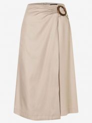 More & More Spódnica w kolorze beżowym rozmiar: 32. Brązowe spódnice More & More, bez wzorów, midi, rozkloszowane. Za 69.91 zł.