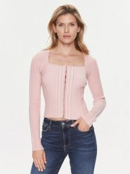 Guess Kardigan Allie W4RR43 Z2YN2 Różowy Slim Fit. Czerwone kardigany Guess, m, z aplikacjami, z syntetyku. Za 169.99 zł.