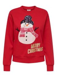 JDY Bluza "Paris" w kolorze czerwonym rozmiar: L. Czerwone bluzy JDY, l, bez wzorów, bez kaptura. Za 74.81 zł.