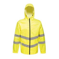 Kurtka Odblaskowa Unisex Dla Dorosłych HiVis Łatwe Pakowanie. Żółte kurtki sportowe Regatta, xl, bez wzorów, bez kaptura, rowerowe. Za 149.99 zł.