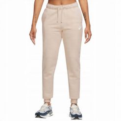 Damskie Spodnie Do Biegania NSW Club Z Polaru. Brązowe spodnie sportowe Nike, bez wzorów, z polaru, do biegania. Za 231.99 zł.