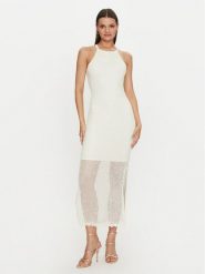 Guess Sukienka letnia W4YK50 Z37G0 Écru Regular Fit. Sukienki Guess, na lato, xxl, z aplikacjami, z syntetyku, bez kołnierzyka, bez ramiączek. Za 419.99 zł.