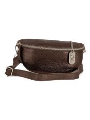 Anna Morellini Skórzana saszetka "Azzurra" w kolorze brązowym - 21 x 13 x 6 cm rozmiar: onesize. Brązowe torby na ramię Anna Morellini, bez wzorów, z materiału, sportowe, przez ramię, bez dodatków. Za 173.99 zł.