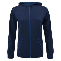 Bluza z kapturem OSHA damska jasnoniebieska. Niebieskie bluzy LEGEA, l, bez wzorów, z bawełny, z kapturem. Za 68.00 zł.