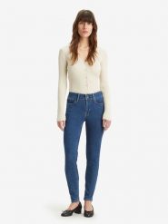 Levi's Dżinsy "711" - Skinny fit - w kolorze niebieskim rozmiar: W30/L32. Niebieskie jeansy Levi's®, l, z aplikacjami. Za 178.95 zł.