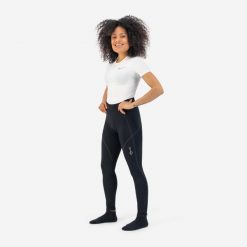 Spodnie rowerowe damskie Rogelli LUCETTE z wkładką żelową. Czarne spodnie sportowe Rogelli, na jesień, xl, bez wzorów, rowerowe. Za 366.00 zł.