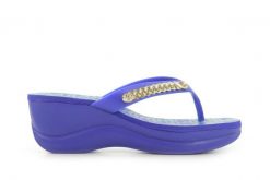 Japonki Dijean 260 002 Astralaz Vitral, Fiolet, Guma - 40. Niebieskie klapki Dijean, z aplikacjami, z gumy, bez obcasa. W wyprzedaży za 29.00 zł.