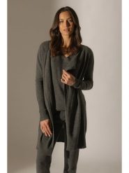 Perfect Cashmere Kaszmirowy kardigan "Abigail" w kolorze antracytowym rozmiar: M. Czarne kardigany Perfect Cashmere, m, bez wzorów, z kaszmiru. Za 321.39 zł.