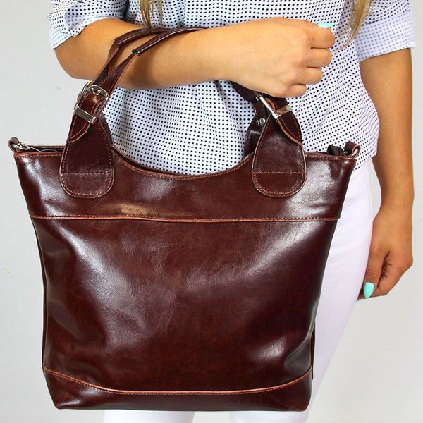 Torebka skórzana elegancki kuferek DAN-A T195 koniakowa. Torebki klasyczne DAN-A, bez wzorów, ze skóry, bez dodatków. Za 399.99 zł.