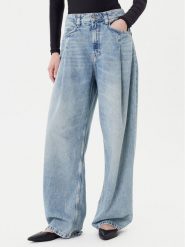 BOSS Jeansy C_Slouchy Pleated Mr 50542435 Niebieski Relaxed Fit. Niebieskie jeansy Boss, bez wzorów. Za 799.99 zł.