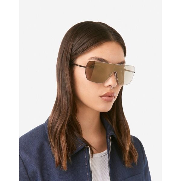 Okulary przeciwsłoneczne Hawkers Eclipsa. Brązowe okulary przeciwsłoneczne HAWKERS, bez wzorów, retro. W wyprzedaży za 224.15 zł.