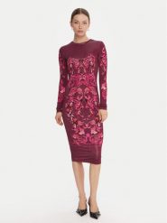 Versace Jeans Couture Sukienka codzienna 79HAO9P0 JS524 Fioletowy Slim Fit. Fioletowe sukienki Versace Jeans Couture, na co dzień, bez wzorów, z jeansu, bez kołnierzyka, bez ramiączek, proste. Za 2,019.00 zł.
