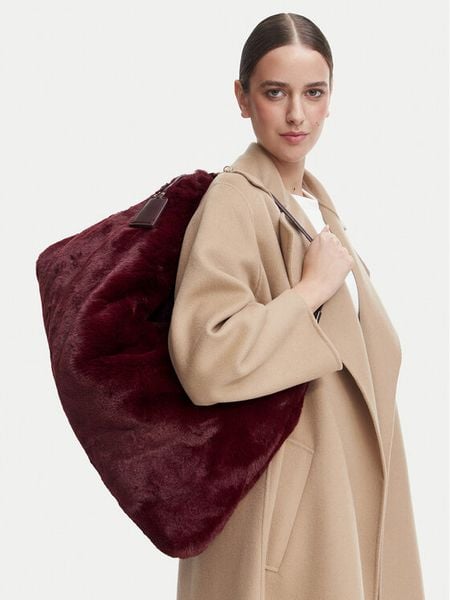Liu Jo Torebka AF6194 E1178 Bordowy. Czerwone shopper Liu Jo, bez wzorów, z materiału, bez dodatków. Za 499.99 zł.
