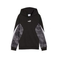 Młodzieżowa bluza z kapturem Essentials Camo PUMA. Czarna bluzy Puma, m, bez wzorów, z kapturem. Za 199.00 zł.