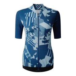 Damska Koszulka AEP Stimulus III Geometric Jersey. Niebieskie bluzki Dare 2b, bez wzorów, z jersey, casualowe, bez kołnierzyka, bez ramiączek. Za 104.99 zł.